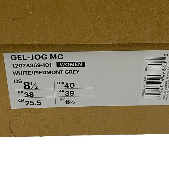ASICS Gel-Jog MC White Piedmont Grey 1202A359-101 Shoes Athletic Sneakers 8.5 - Picture 13 of 14